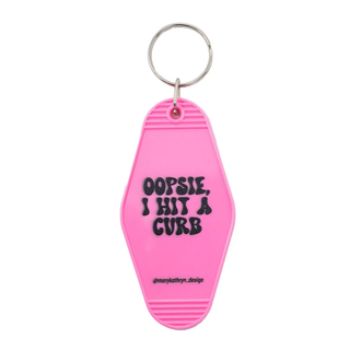 Oopsie, I Hit A Curb Keychain