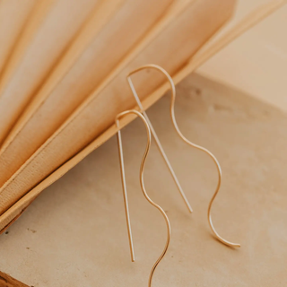 Wave Threaders | 14kt Gold Fill + Sterling Silver // Hello Adorn