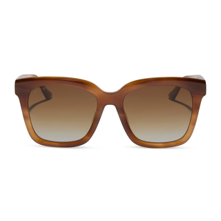 DIFF Meredith Square Sunglasses - Tawny Tort & Brown Gradient