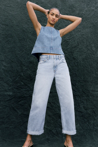 Donny Rolled Hem Boyfriend Jean - Old Blues // Pistola