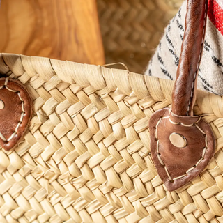 Moroccan Shopping Basket - Dark Brown