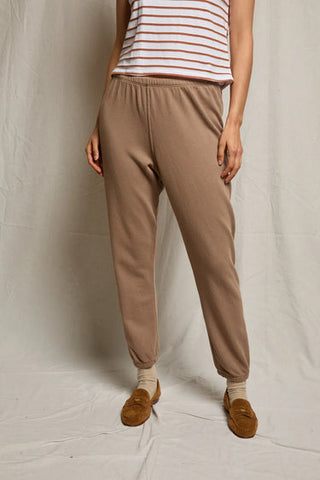 Johnny French Terry Easy Sweatpant - Mocha // Perfect White Tee