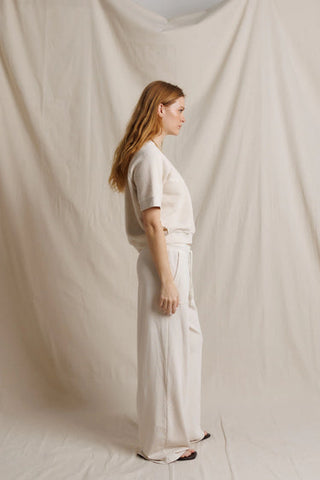 Kennedy Ziggy Short Sleeve Top - Sugar // Perfect White Tee