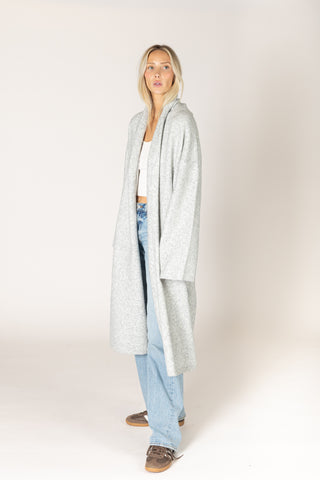 Hugh Luxe Open Cardigan - Ash
