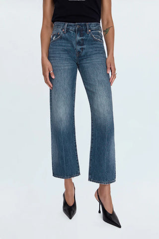 Lexi Mid Rise Bowed Straight Jean - Artisan // Pistola
