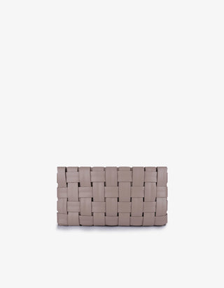 Lindy Woven Clutch - Small Light Tan
