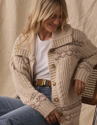 Millie Sweater Jacket // Cream Multi