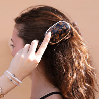 Mini Boar Bristle Hair Brush - Tortoise // Teleties