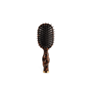 Mini Boar Bristle Hair Brush - Tortoise // Teleties