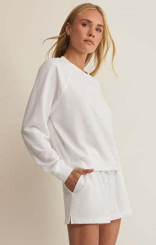 Saldana Sweatshirt - White // Z Supply