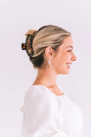 Open Tortoise Large Hair Clip - Teleties