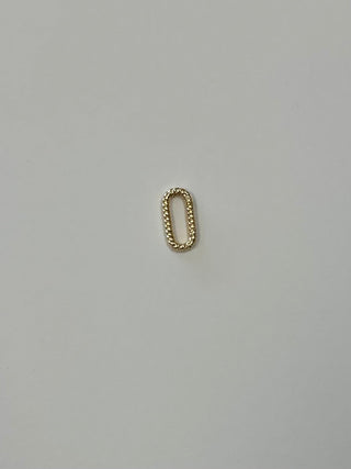 Gold Twisted Rope Oval Clasp