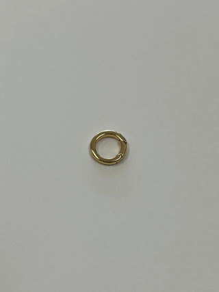 Round Gold Push Gate Clasp