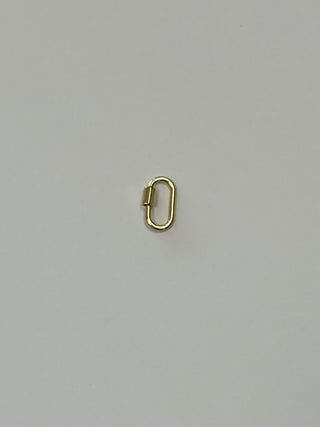 Small Gold Carabiner Clasp