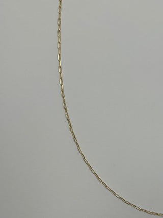 Tiny Paperclip Chain 18”