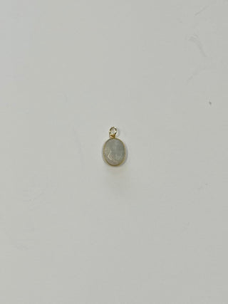 Round Textured Quartz Charmie