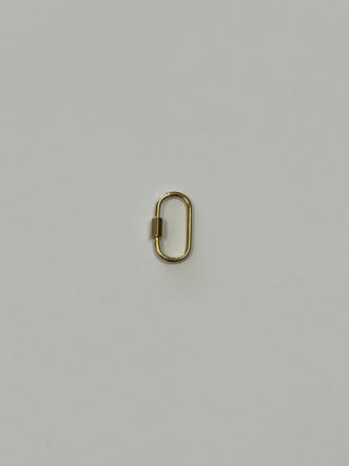 Large Gold Carabiner Clasp