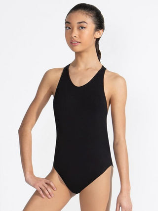 11374W Rib Leotard Black