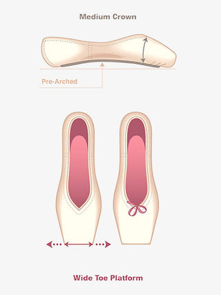 Russian Pointe Muse MDV2FM Pointe Shoe