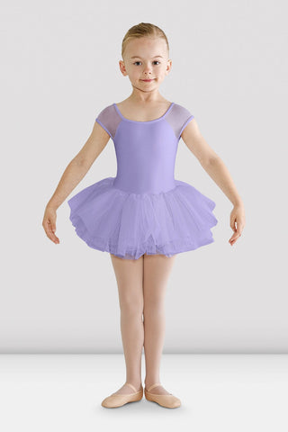 CL5562 Lilac Cap Sleeve Skirted Leo