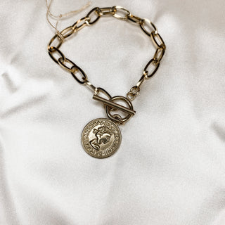 French Coin Bracelet