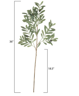 Faux Olive Branch - 36 inch