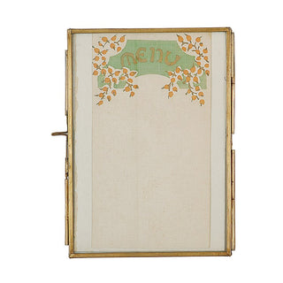 5” by 7” Brass and Glass Photo Frame