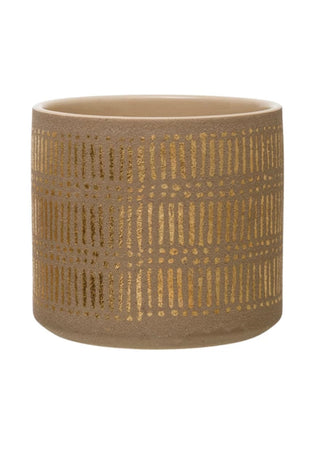 Gold Design Sand Large Pot