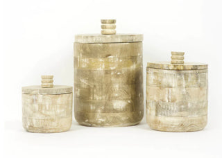 Mango Wood Canisters