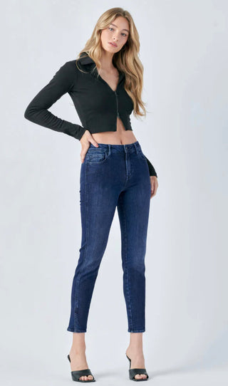 Hidden Amelia Mid-Rise Skinny Clean Cut Hem