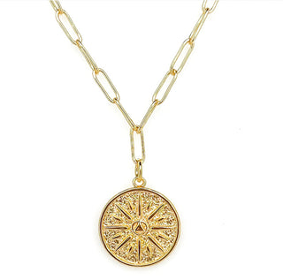 Atlas Medallion Necklace