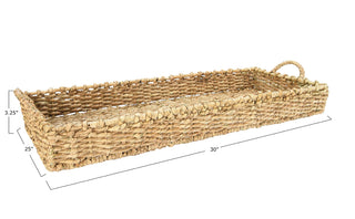 Seagrass Tray with Handles - 30 1/2" L x 6" H