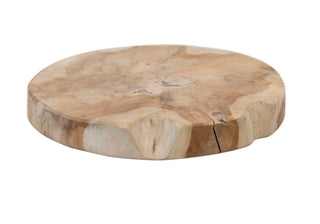 7.75" Round Teakwood Cutting Board