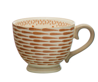 Stoneware Mug w/ Pattern