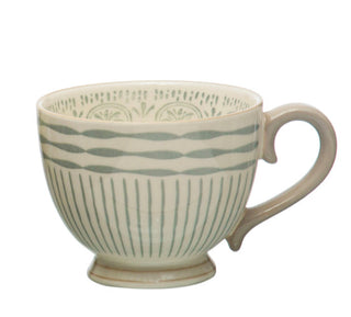 Stoneware Mug w/ Pattern