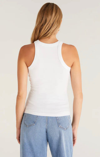 Z-Supply Lilly Rib Tank - White