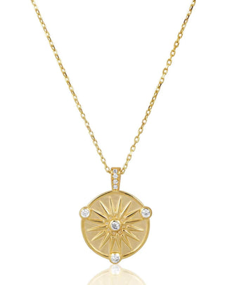 Sahira -  Lulu Sunburst Coin Necklace