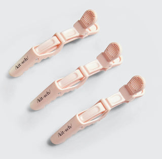 No Slip Crocodile Clip 3pc - Blush