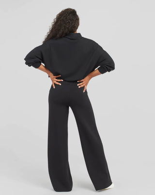 SPANX Air Essentials Wide Leg Pant - Very Black