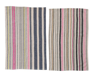 Woven Cotton Tea Towel w/ Stripes