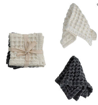 Cotton Waffle Dish Cloth - Set of 2