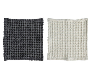 Cotton Waffle Dish Cloth - Set of 2