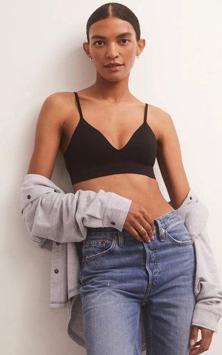 Z Supply Kendra So Smooth Bralette - Black