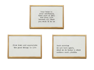 Large Frame with Easel and Saying - Gold