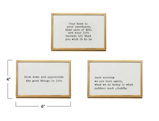 Large Frame with Easel and Saying - Gold