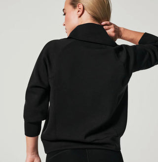 SPANX Air Essentials Half Zip - Very Black