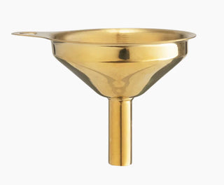 Stainless Steel Funnel, Gold Finish