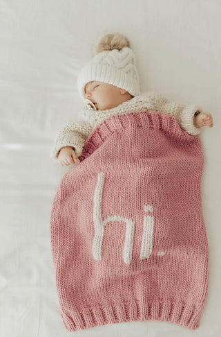 hi. Hand Knit Blanket