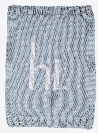 hi. Hand Knit Blanket