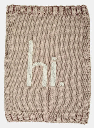 hi. Hand Knit Blanket